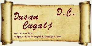 Dušan Čugalj vizit kartica